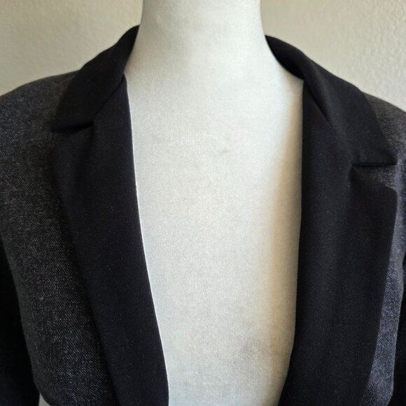 Anthropologie Cartonnier Womens Jacket Size 4 Pockets Blazer Gray Black Lined - Picture 3 of 10